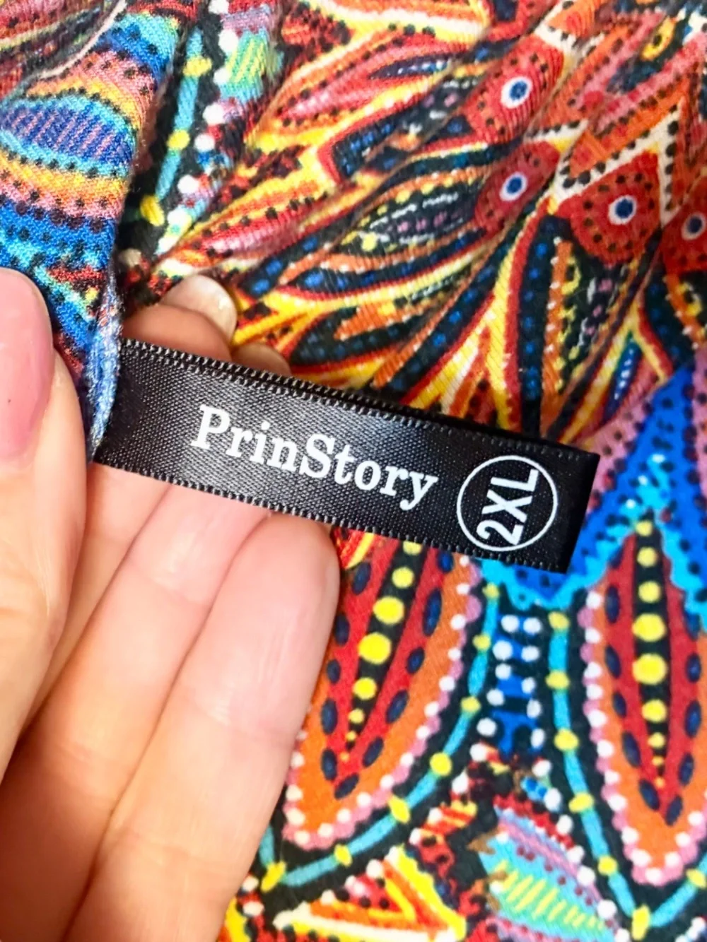 PrinStory Handkerchief Hem Skirt
